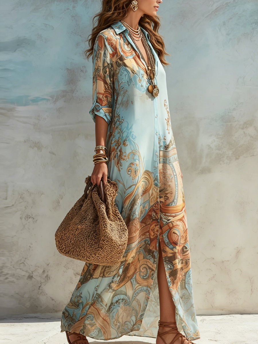 Baroque | Elegant flowing summer dress