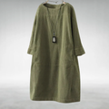 Amy | Relaxed Corduroy Midi Dress