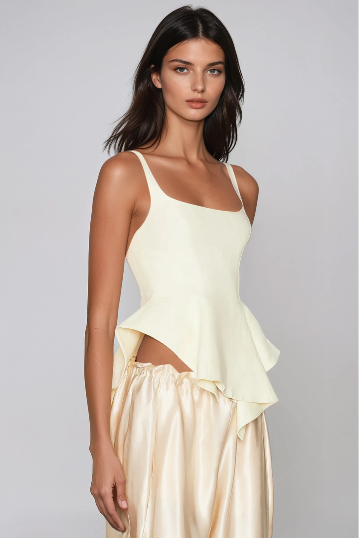 Haraldur Spaghetti Ruffle Pants Set