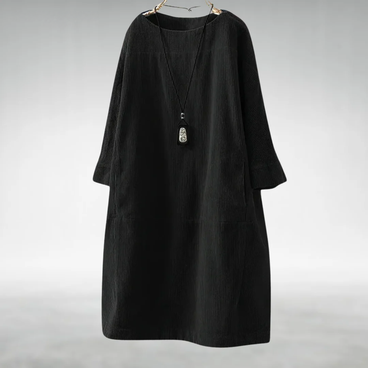 Amy | Relaxed Corduroy Midi Dress