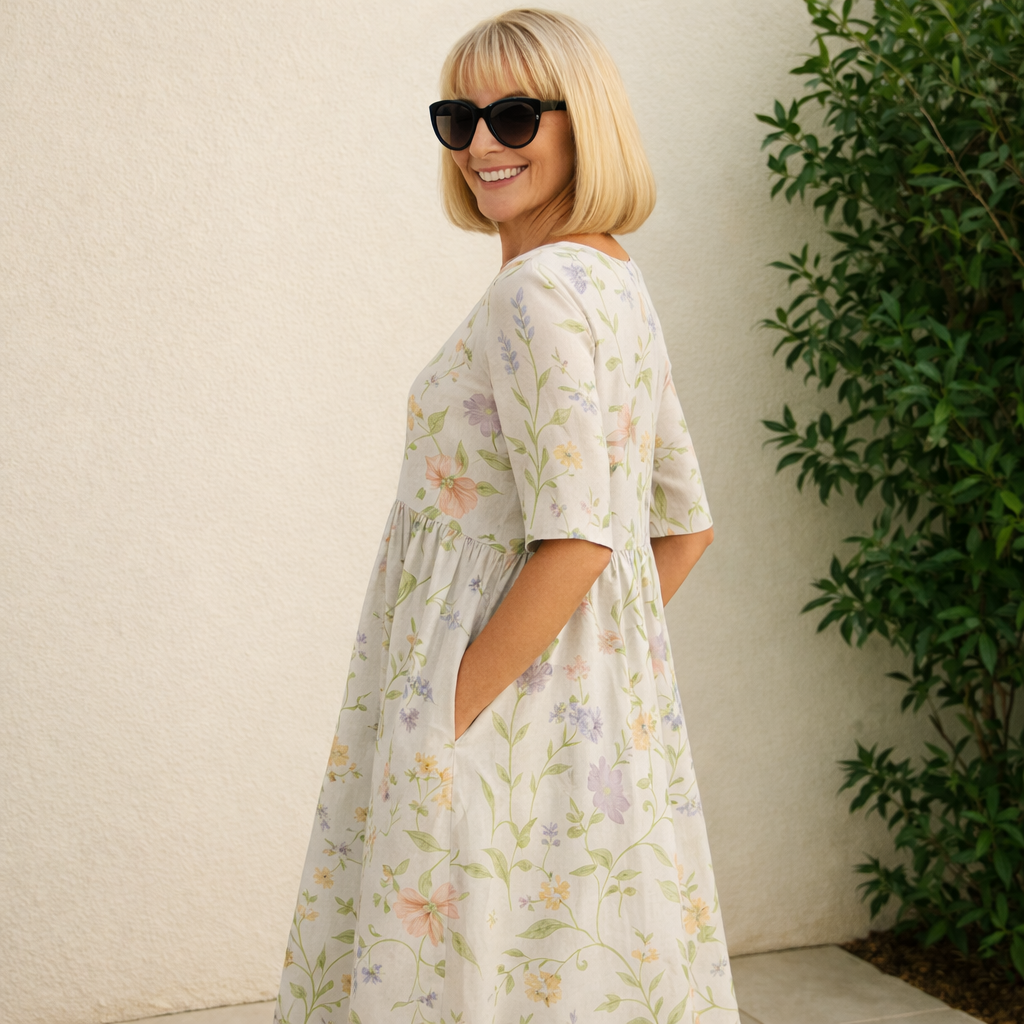 Stacy | Midi Dress - Effortless Comfort