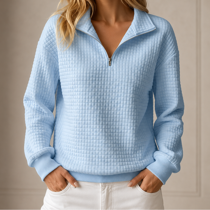 Waverly | Quilted Half-Zip Top