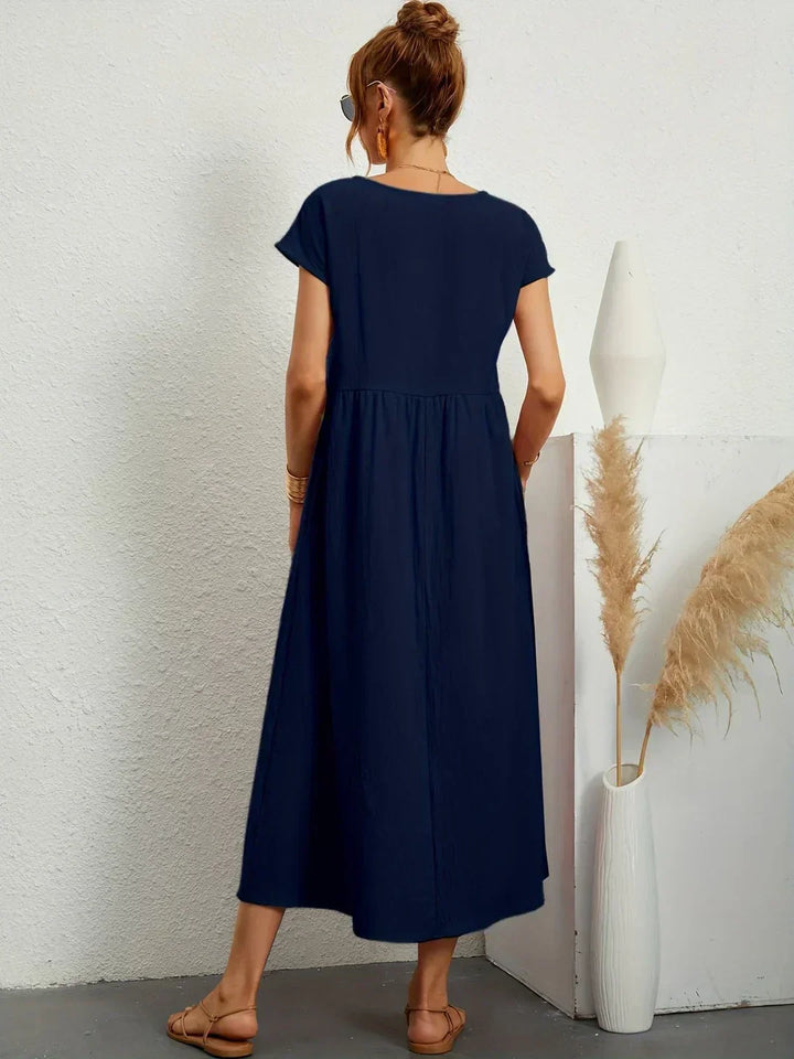 Gabrielle | Fluid midi dress of timeless elegance