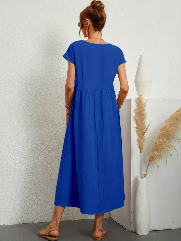 Gabrielle | Fluid midi dress of timeless elegance