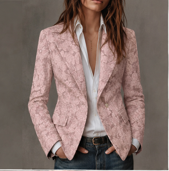 Helene | Fitted Jacquard Blazer