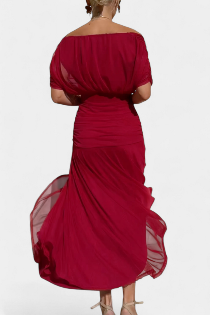 Alondra | Long Floral Dress with V-Neck