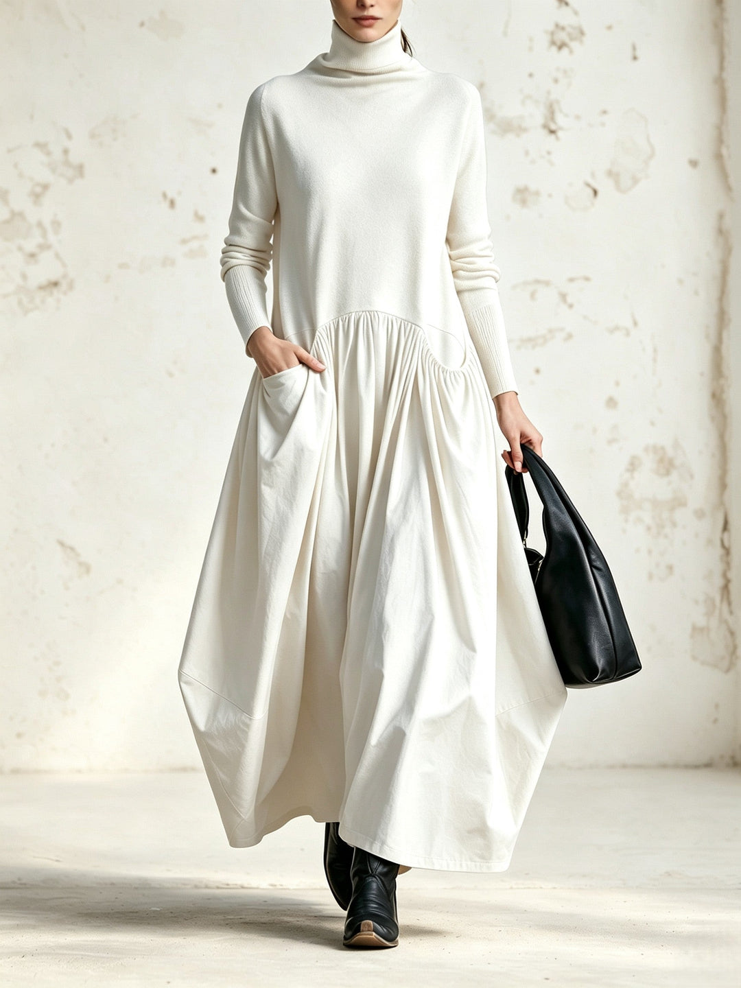 Linda | High Neck Pocket Maxi
