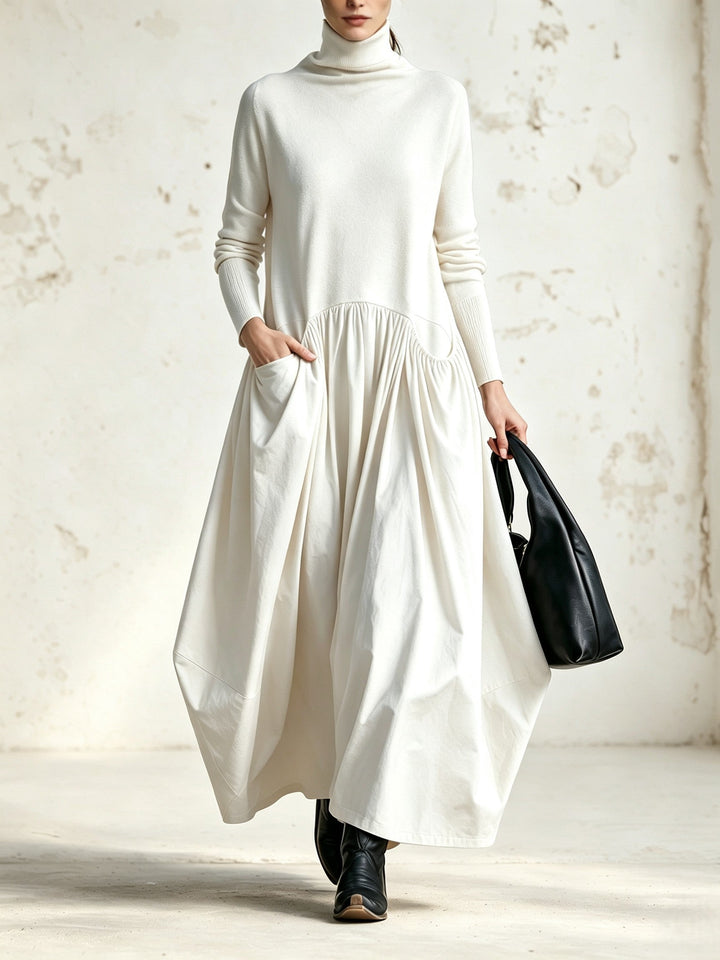 Linda | High Neck Pocket Maxi