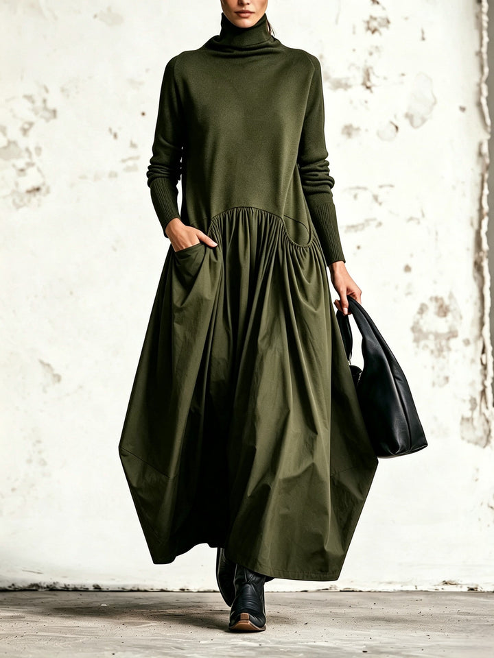 Linda | High Neck Pocket Maxi