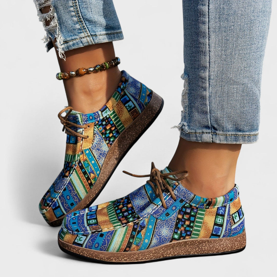 Emily | Boho Patchwork Sneakers