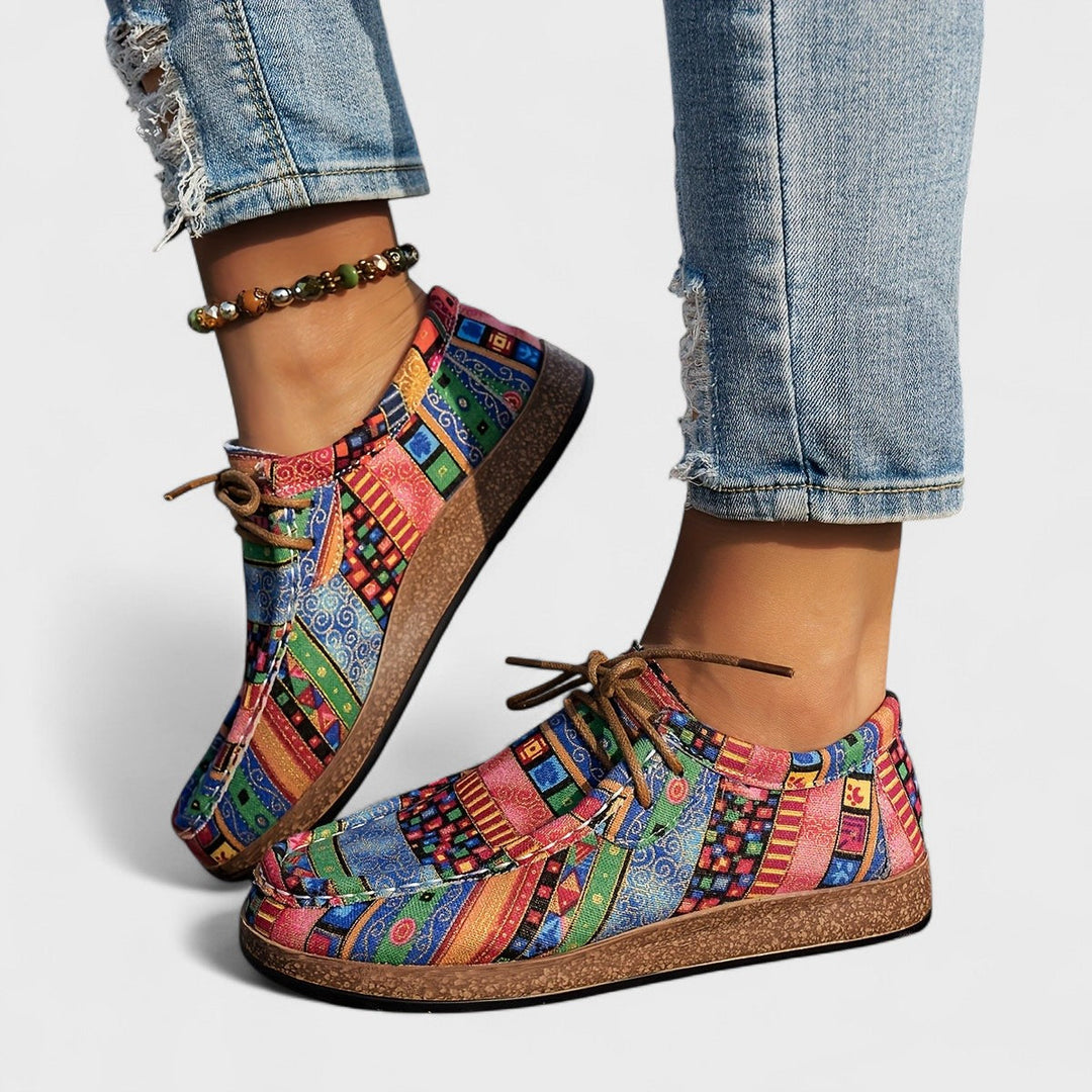 Emily | Boho Patchwork Sneakers