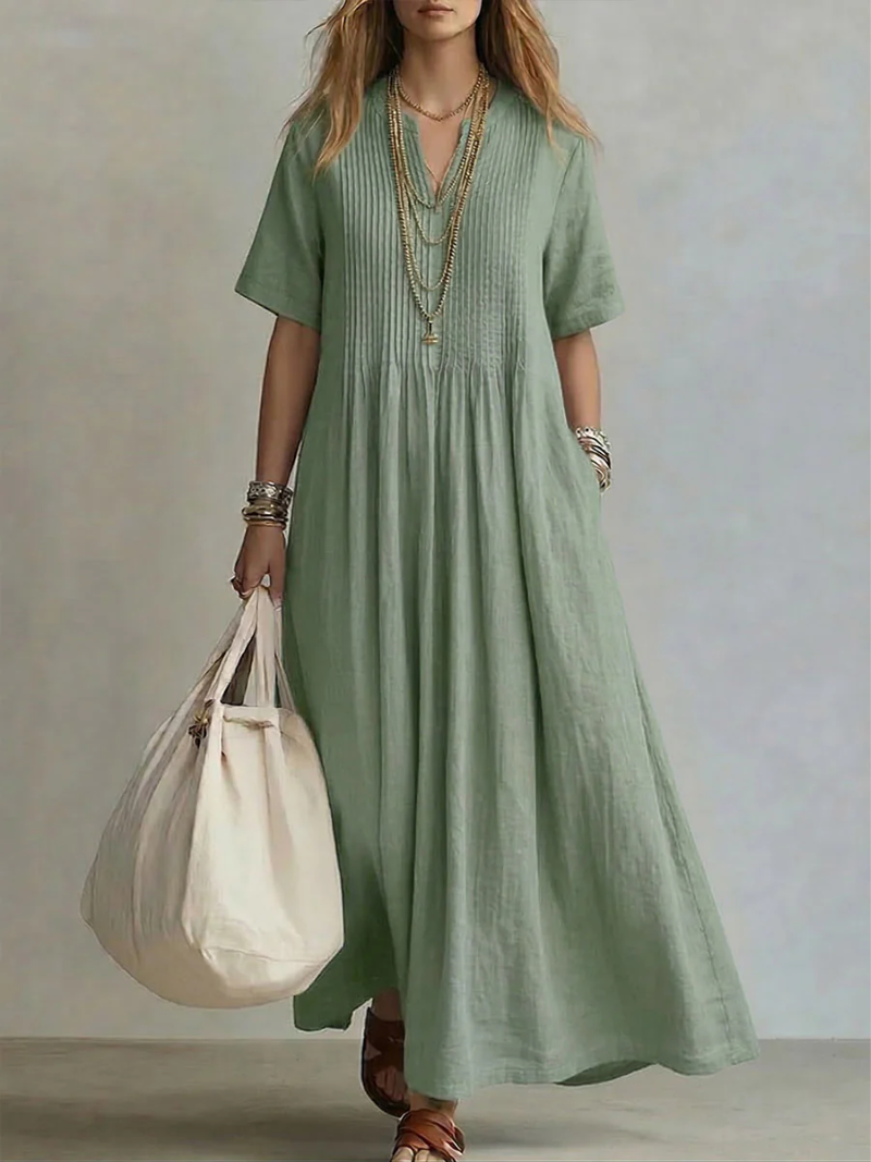 Jamie | Sculpting Pleated Dress