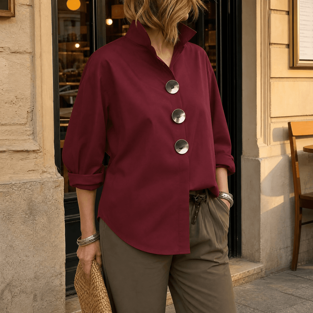 Sarah | Statement Button Blouse