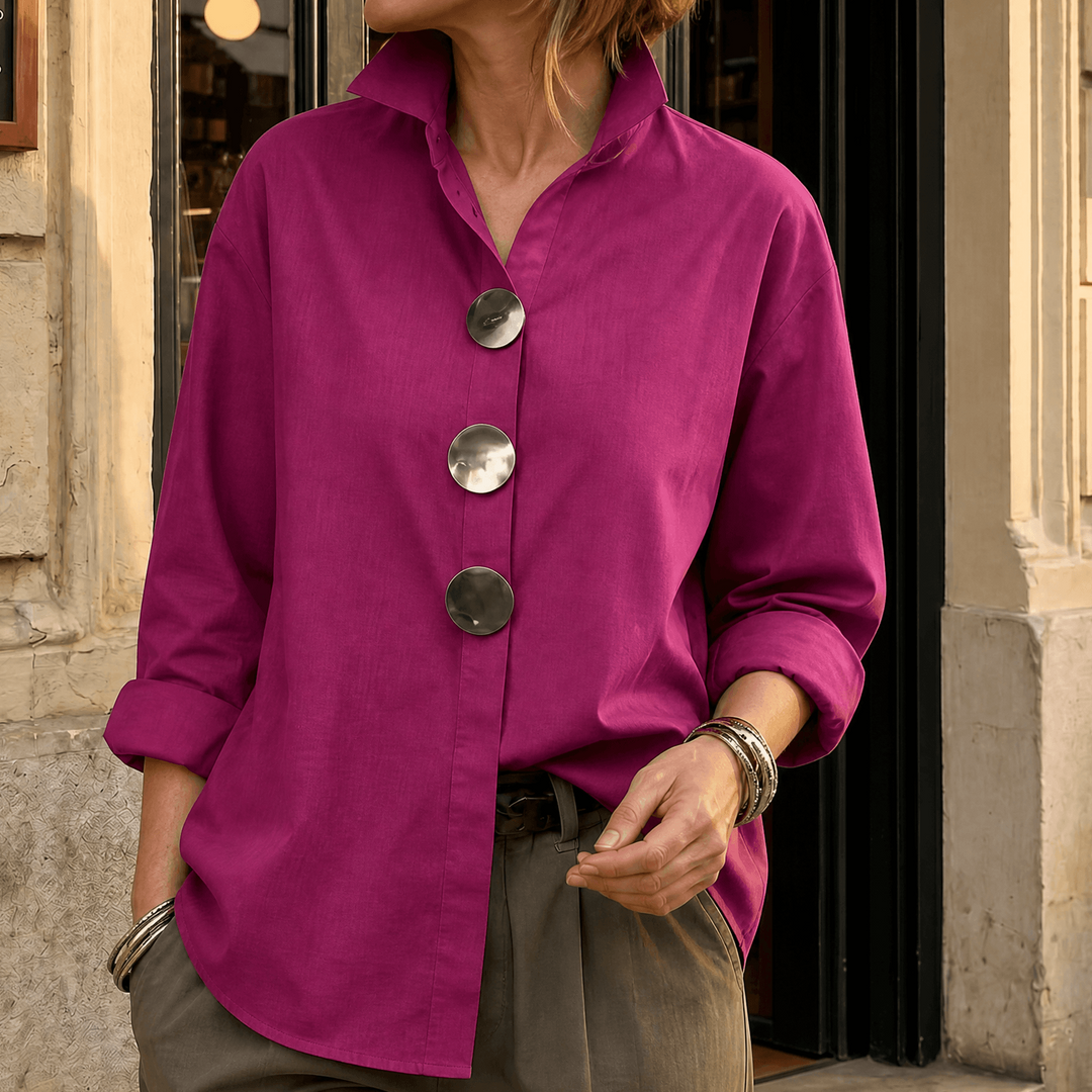 Sarah | Statement Button Blouse