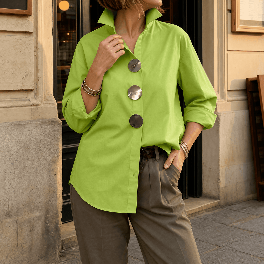 Sarah | Statement Button Blouse