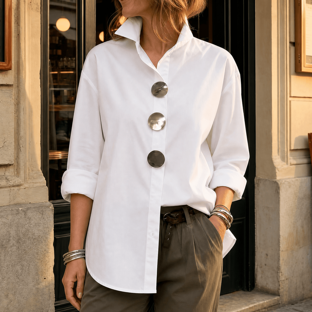 Sarah | Statement Button Blouse