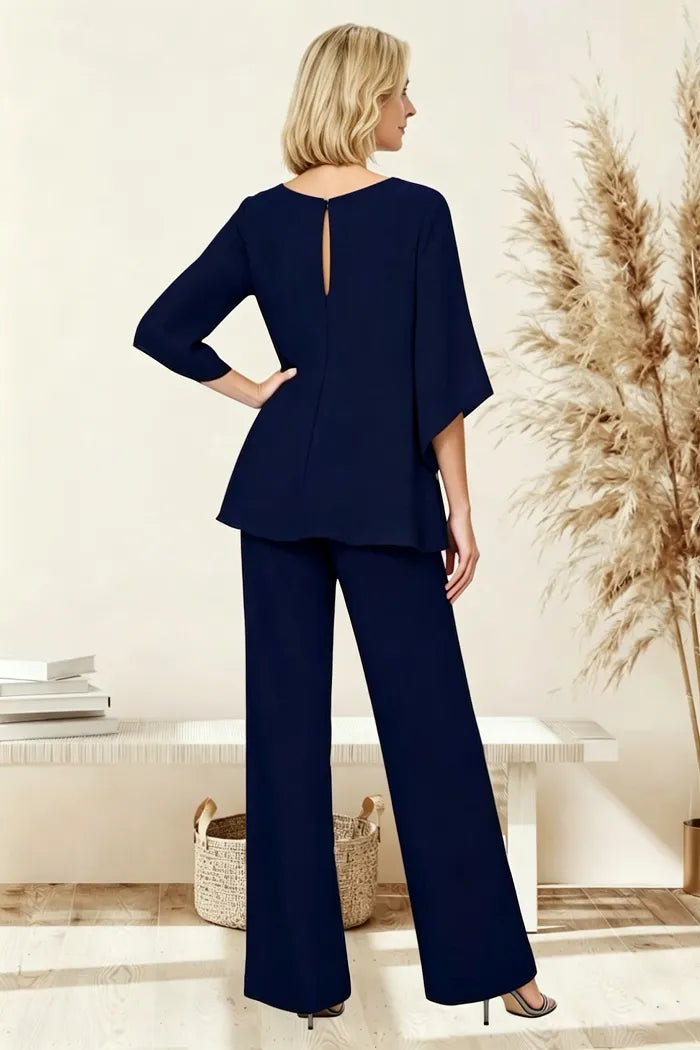 Nancy | Sophisticated Loose-Fit Formal Pant Set
