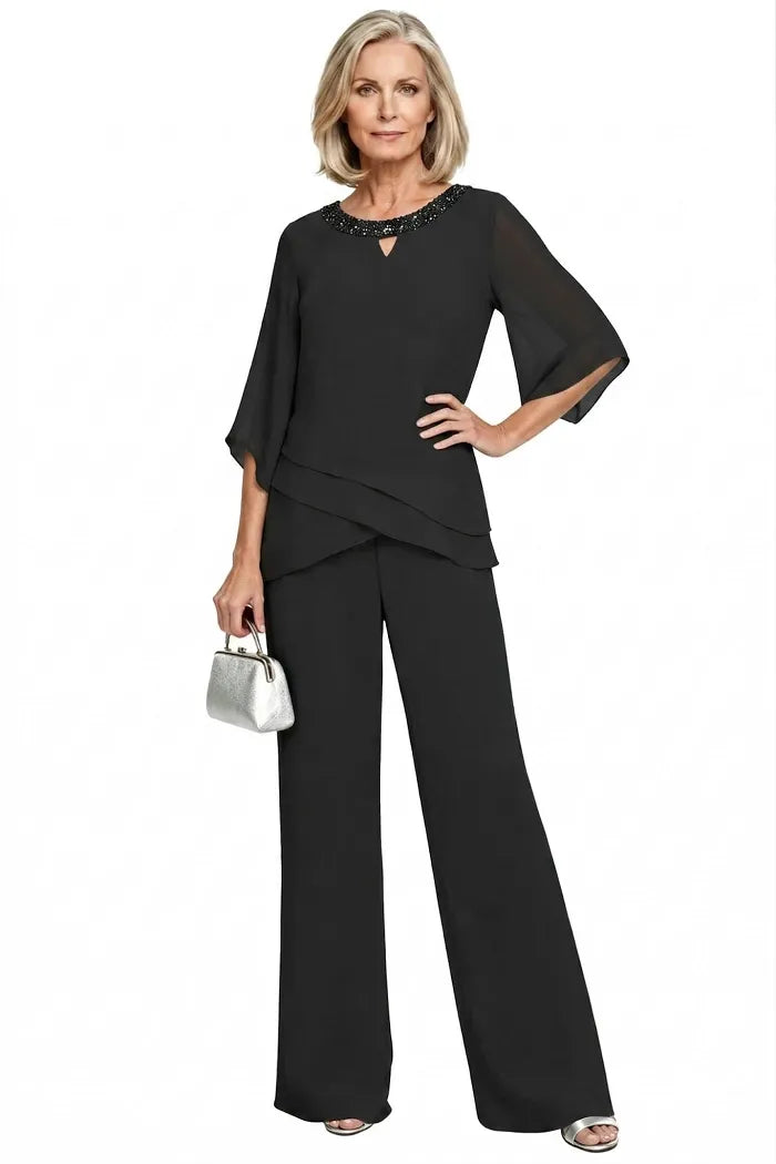 Nancy | Sophisticated Loose-Fit Formal Pant Set