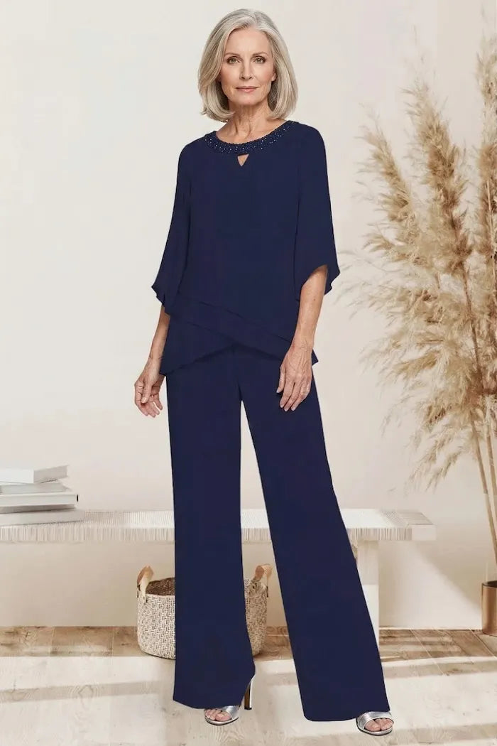 Nancy | Sophisticated Loose-Fit Formal Pant Set