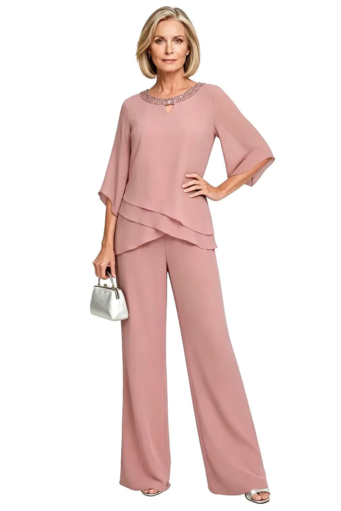 Nancy | Sophisticated Loose-Fit Formal Pant Set