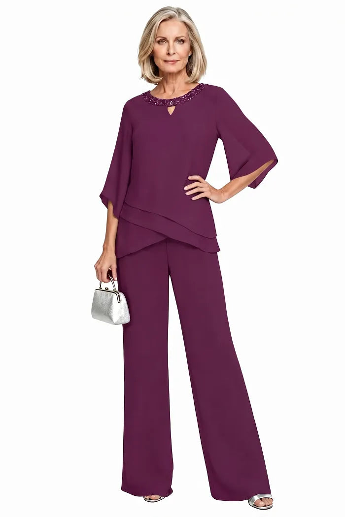 Nancy | Sophisticated Loose-Fit Formal Pant Set