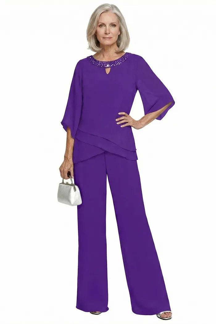 Nancy | Sophisticated Loose-Fit Formal Pant Set