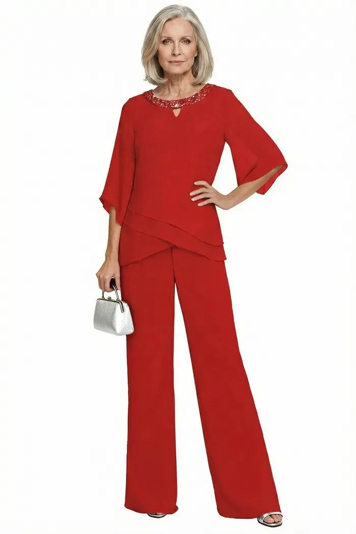 Nancy | Sophisticated Loose-Fit Formal Pant Set