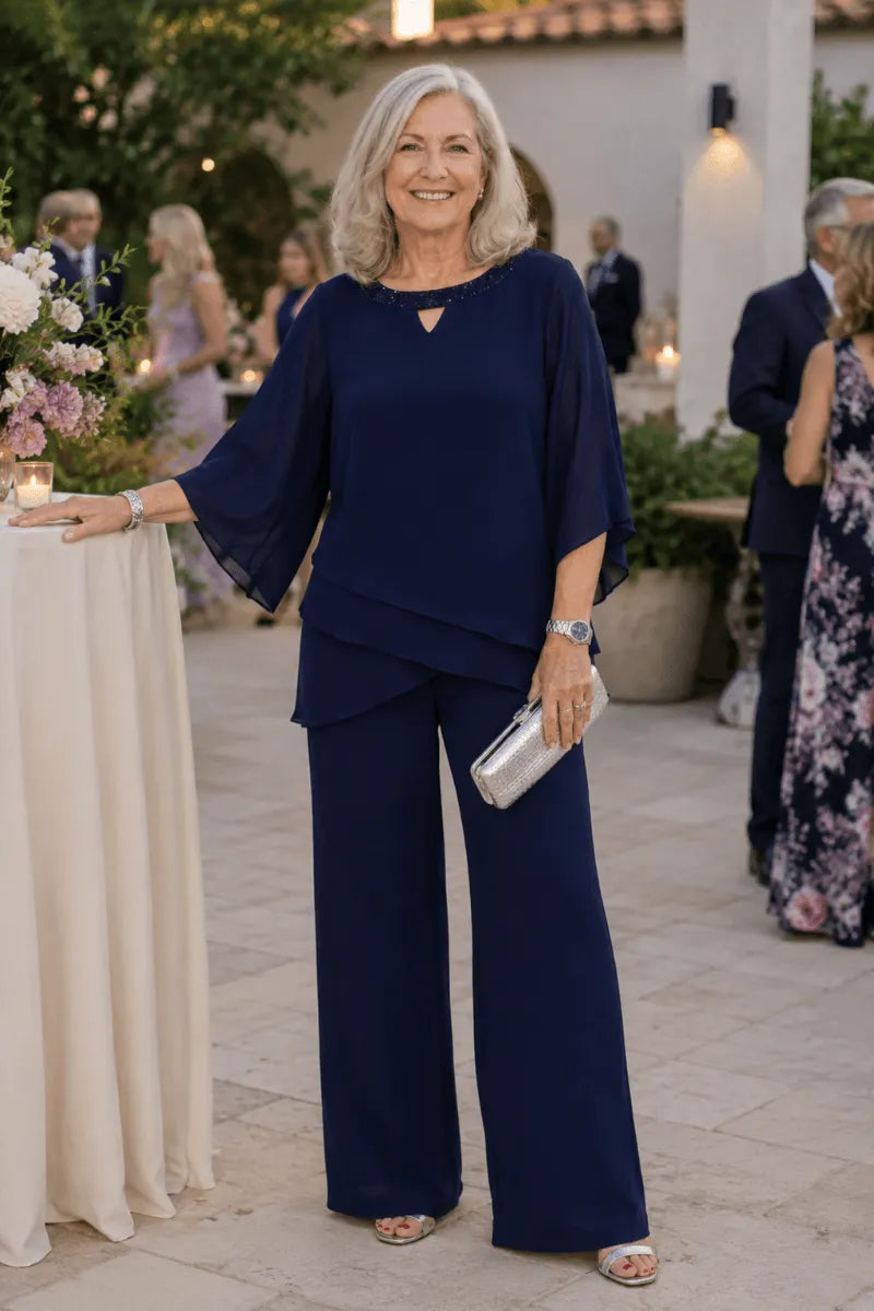 Nancy | Sophisticated Loose-Fit Formal Pant Set