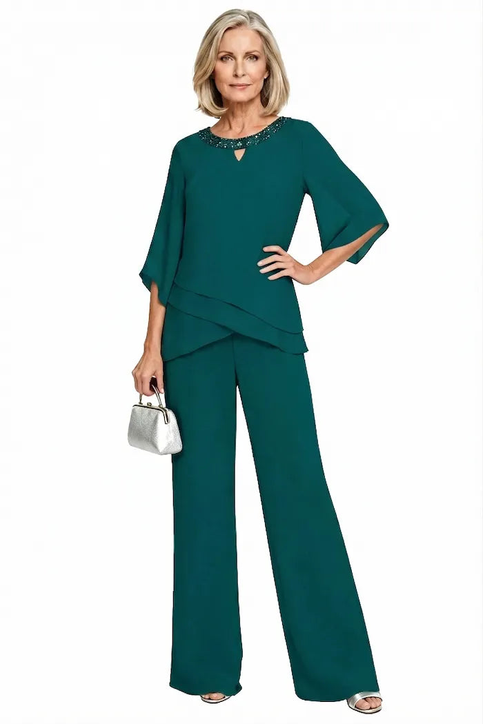 Nancy | Sophisticated Loose-Fit Formal Pant Set