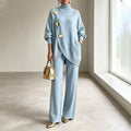 Noa | Knit Set – Turtleneck Sweater & Wide-Leg Pants