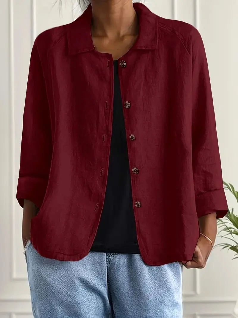 Adelheid | Sand Crinkle Blouse